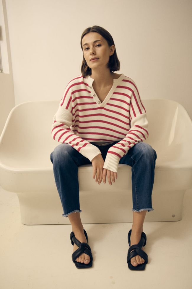Pink striped Lobelie jumper