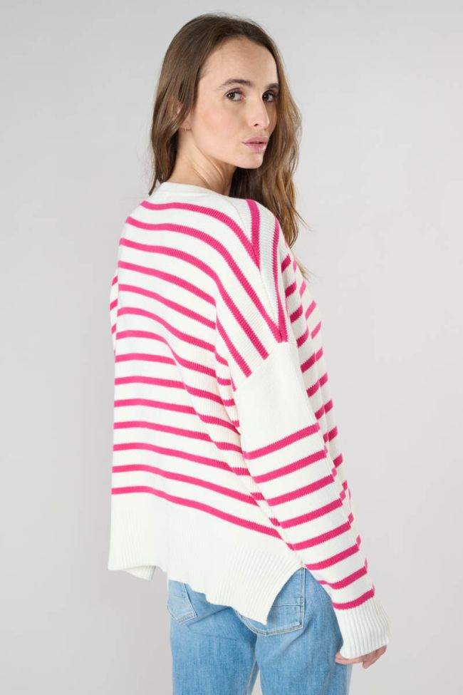 Pink striped Lobelie jumper