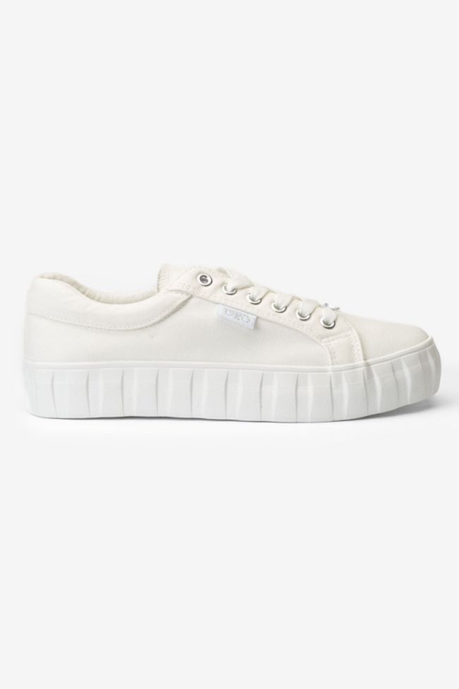 White Malibu trainers