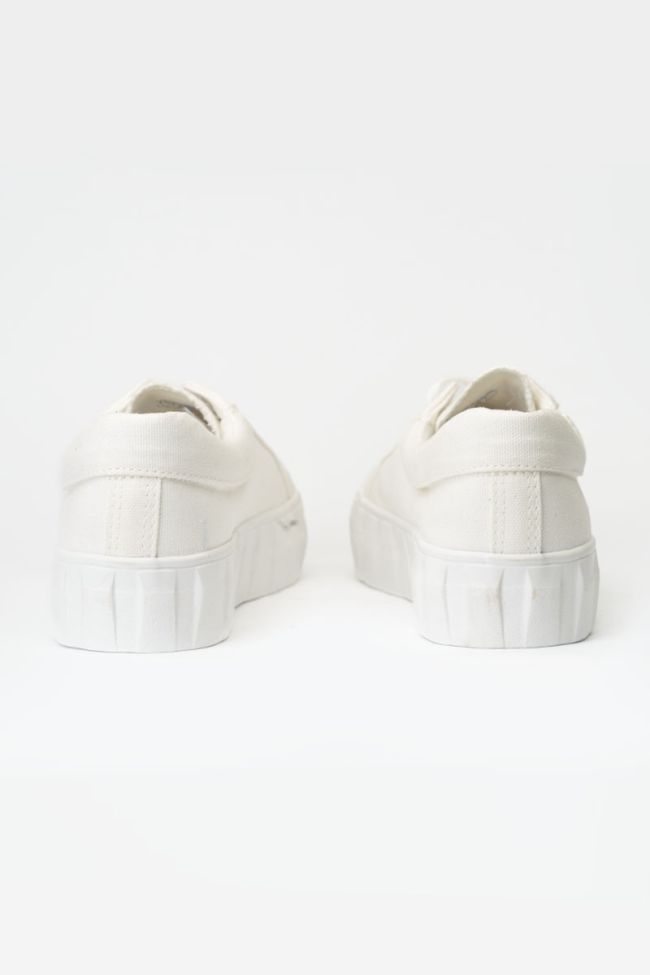 White Malibu trainers