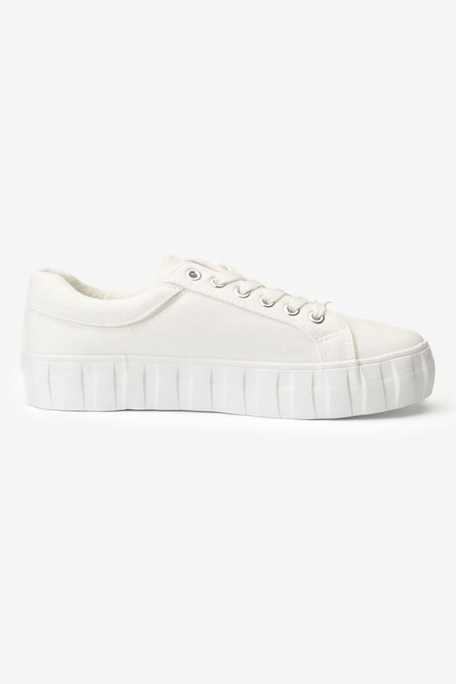 White Malibu trainers