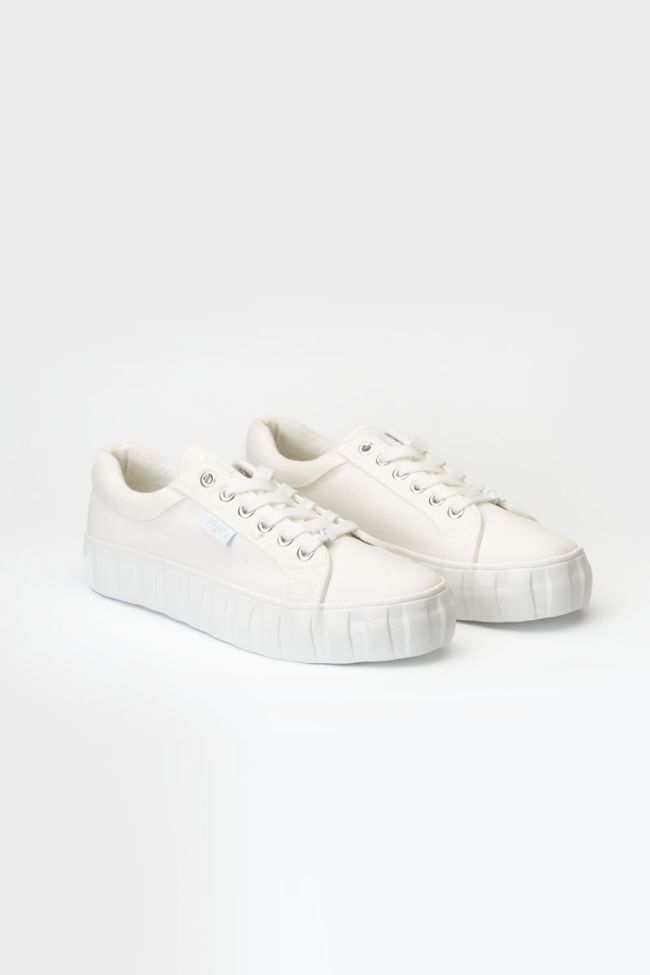 White Malibu trainers