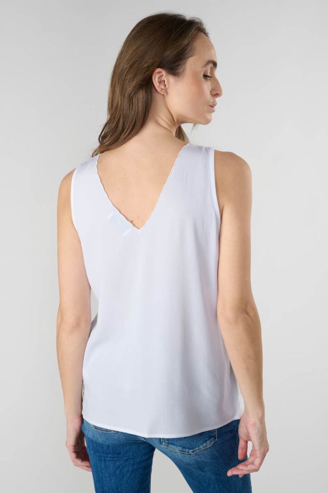 White Tencel Marjoli top