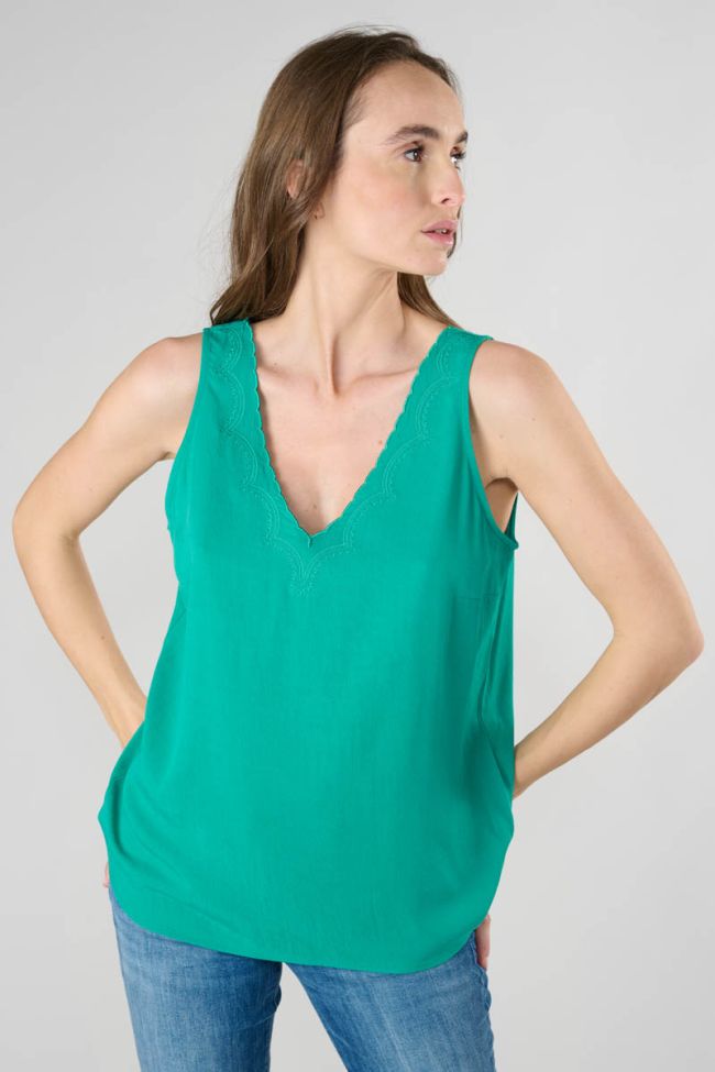 Emerald green Tencel Marjoli top