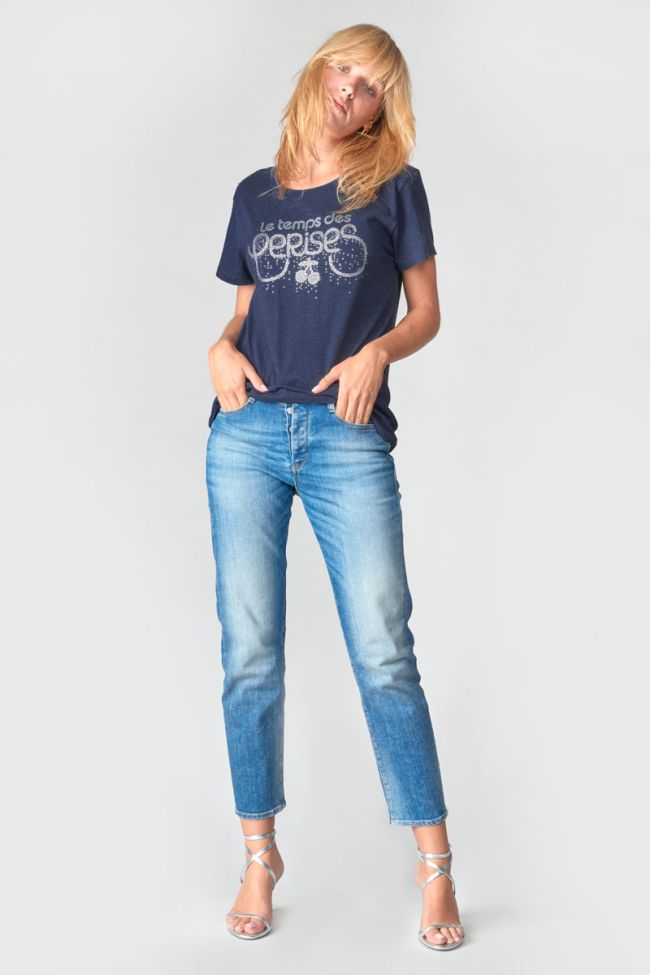 Midnight blue printed Marty t-shirt