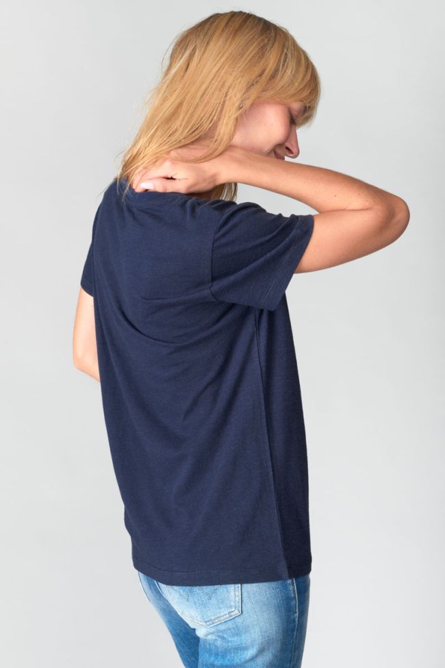 Midnight blue printed Marty t-shirt