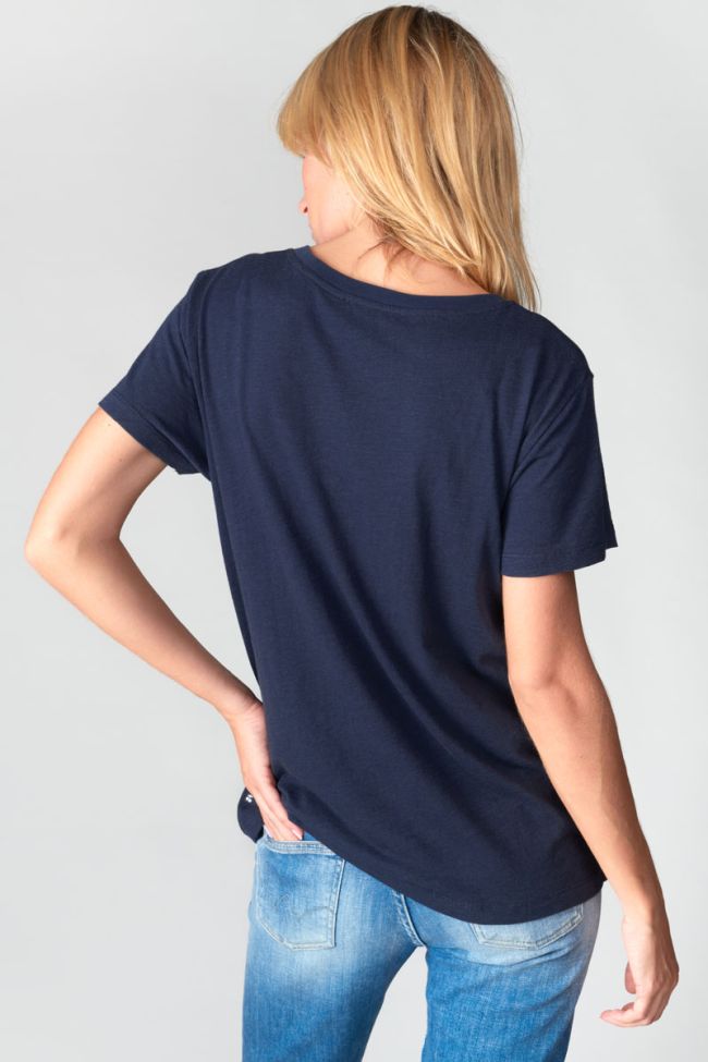 Midnight blue printed Marty t-shirt
