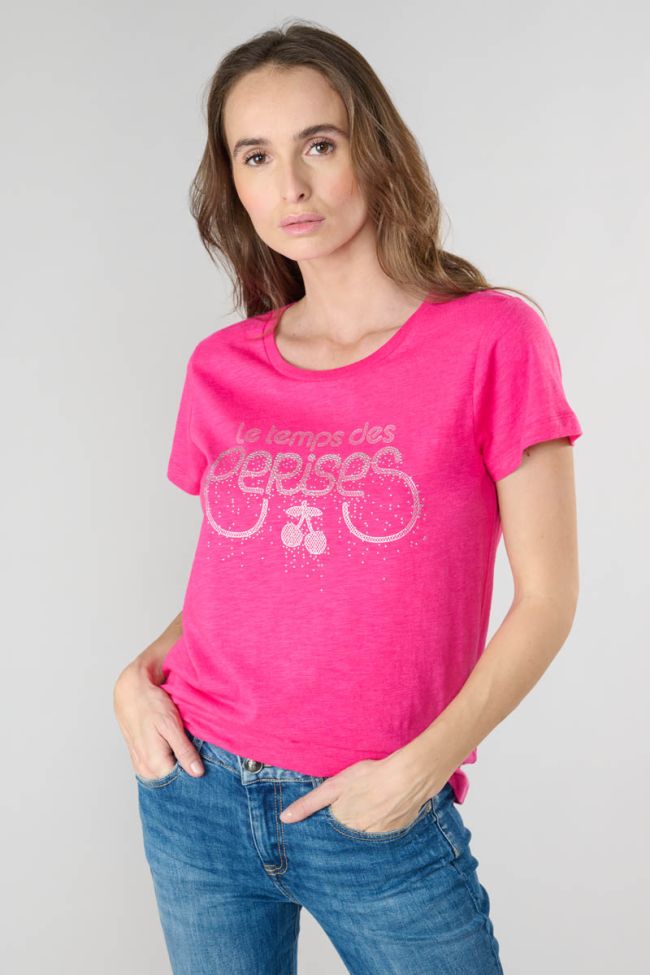 Fuchsia printed Marty t-shirt