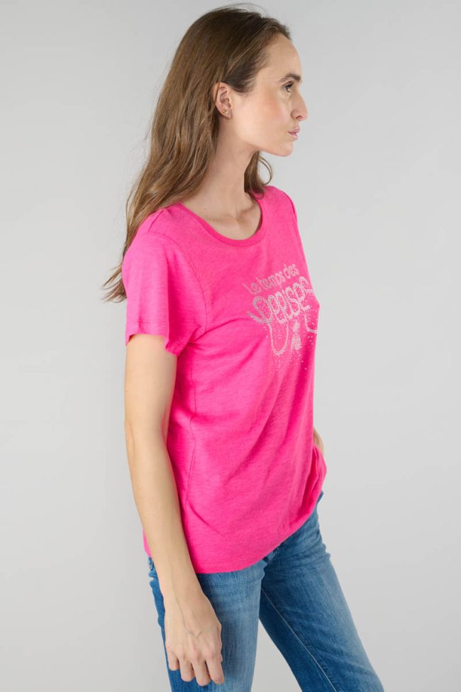 Fuchsia printed Marty t-shirt