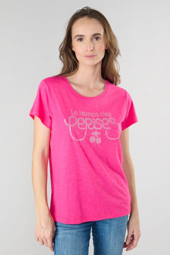 Fuchsia printed Marty t-shirt