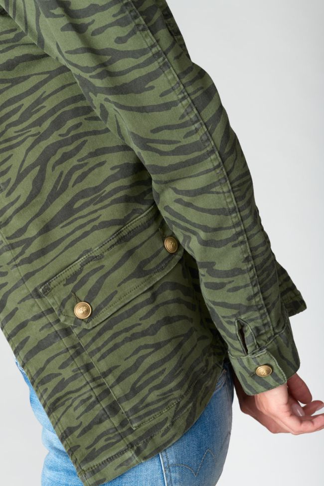 Zebra print denim Mili jacket