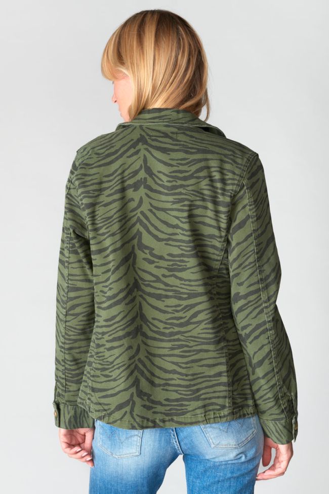 Zebra print denim Mili jacket