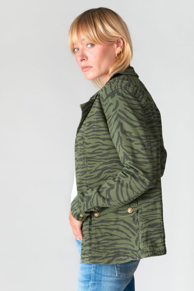 Zebra print denim Mili jacket