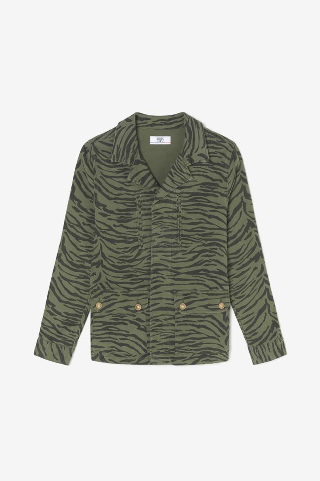 Zebra print denim Mili jacket