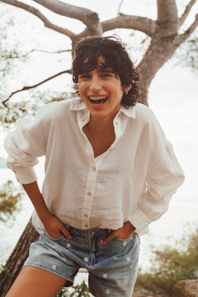 White linen Ninet shirt