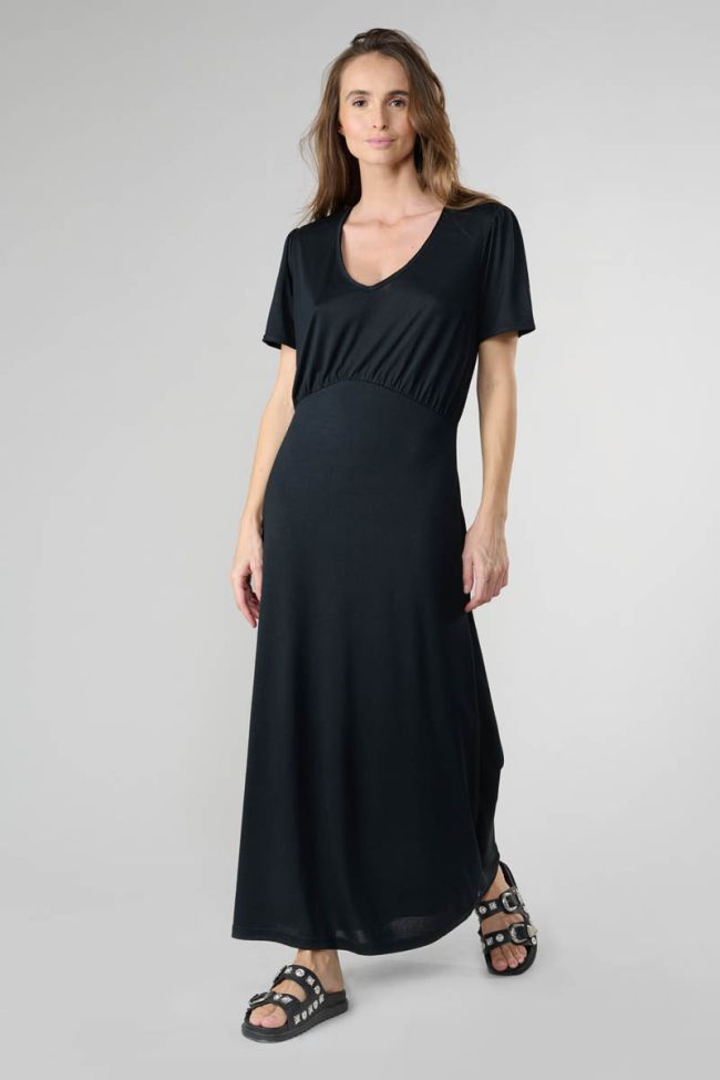 Black Orient maxi dress