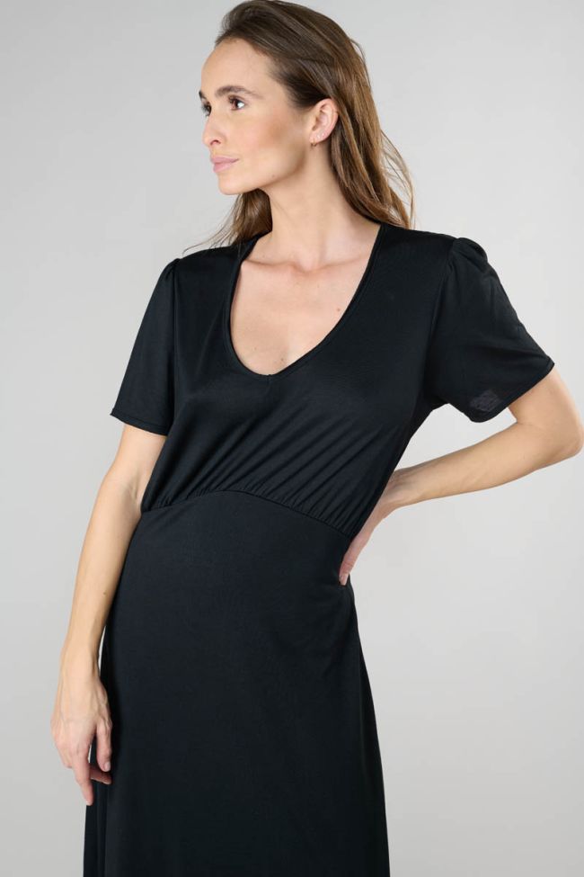 Black Orient maxi dress