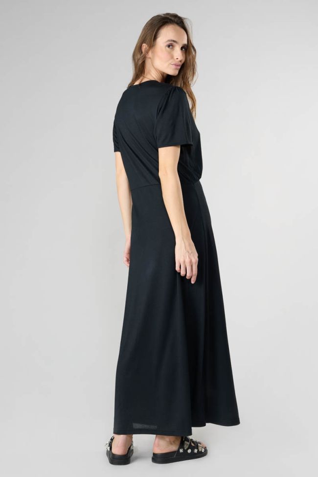 Black Orient maxi dress