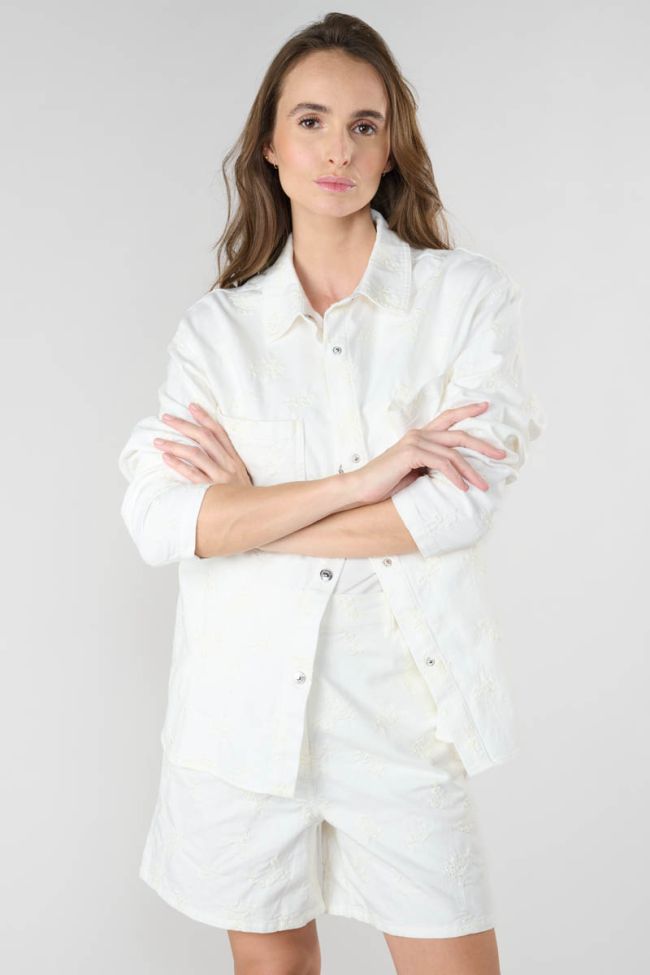 Veste brodée Physost blanche