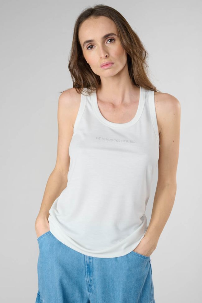 White Posidon tank top