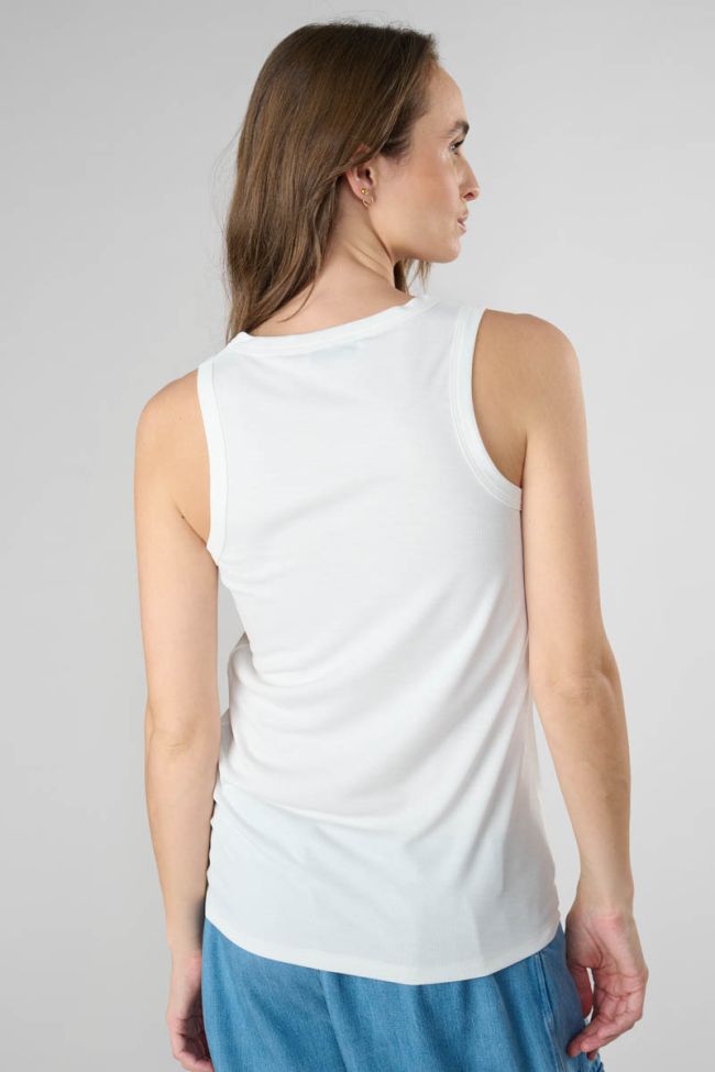 White Posidon tank top