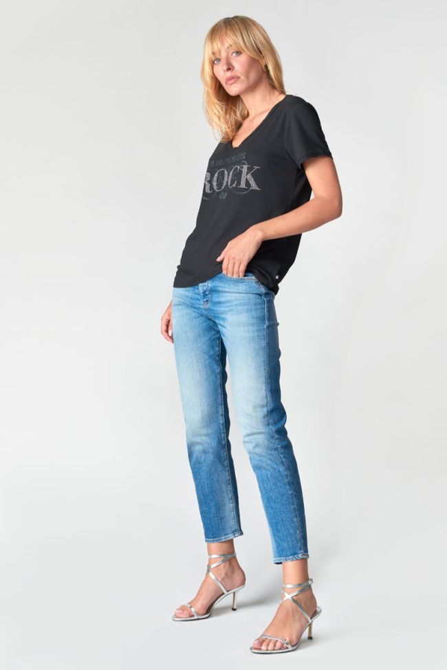 Black printed Quinn t-shirt