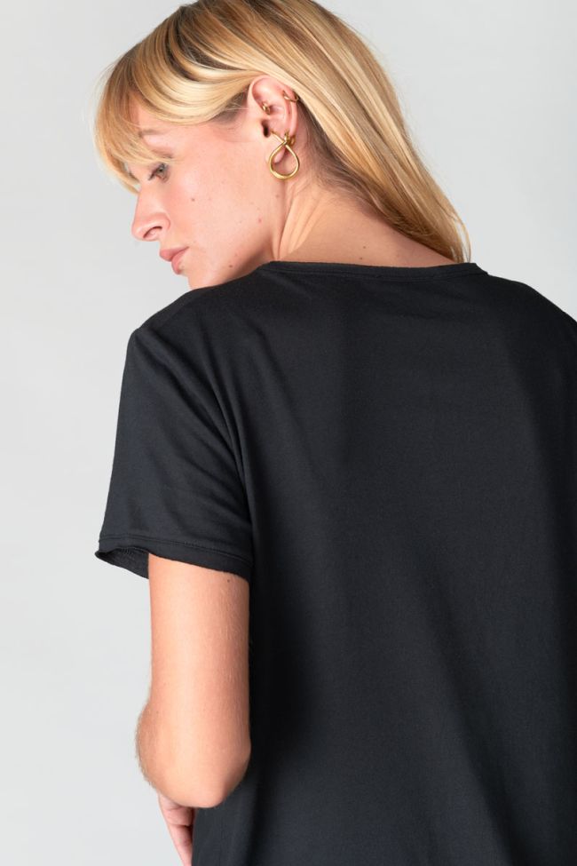 Black printed Quinn t-shirt