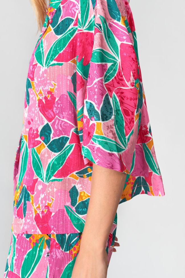 Fuchsia patterned Sauge shirt