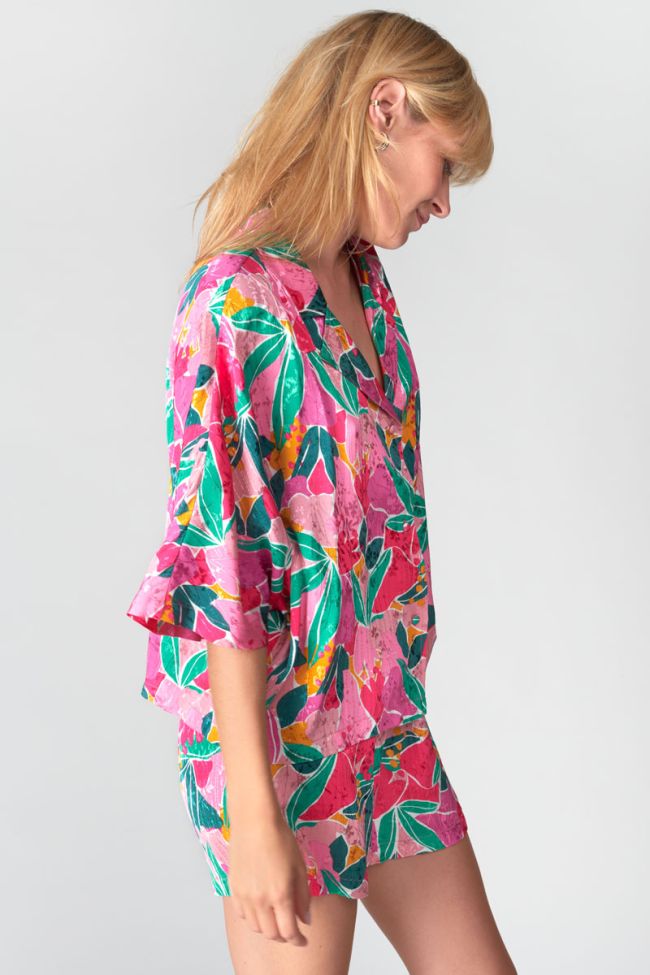 Fuchsia patterned Sauge shirt
