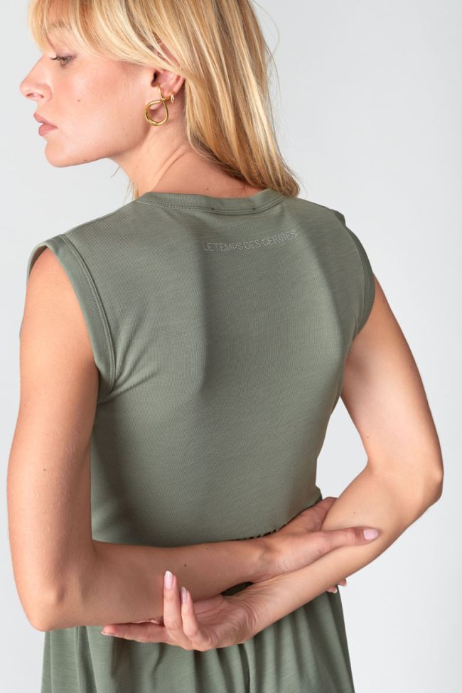 Khaki Tolypel maxi dress