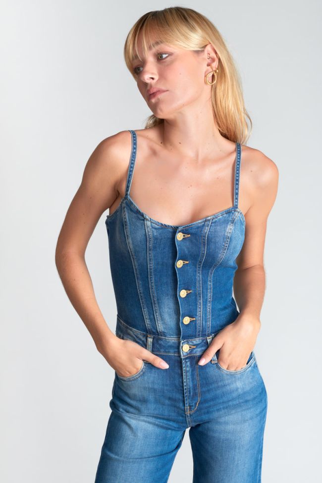 Blue Vienne denim jumpsuit