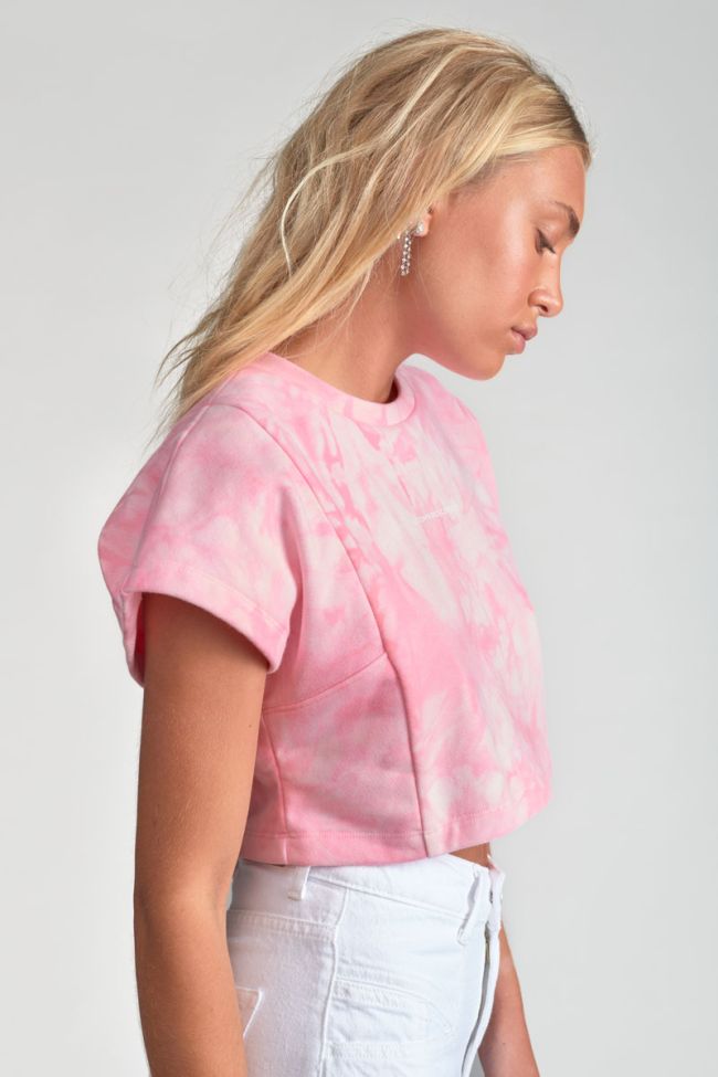 Pink Calistagi cropped sweatshirt