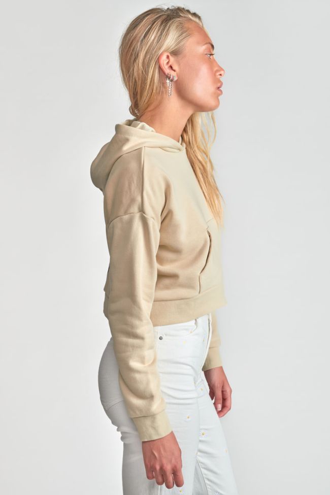 Beige Edanagi cropped sweatshirt