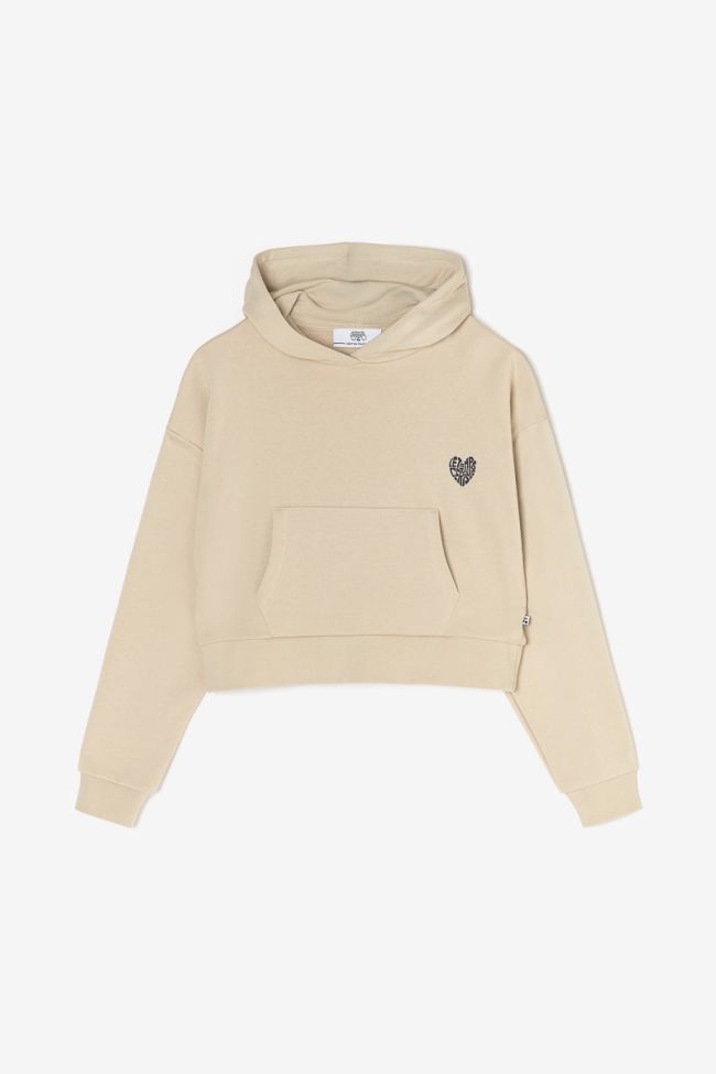 Beige Edanagi cropped sweatshirt