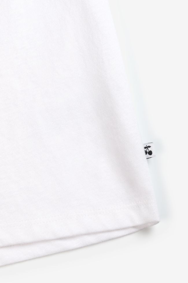 White Jacksongi cropped t-shirt