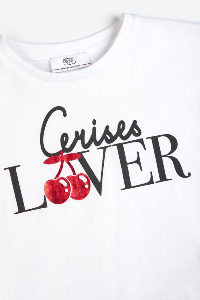 White Jacksongi cropped t-shirt