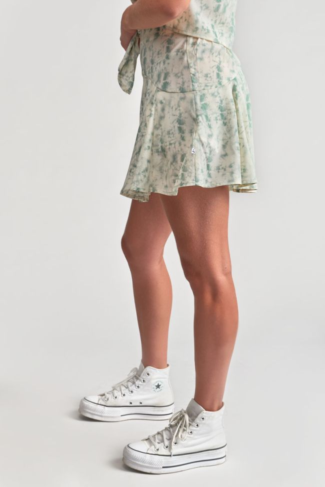 Merilgi skort with tie-dye pattern