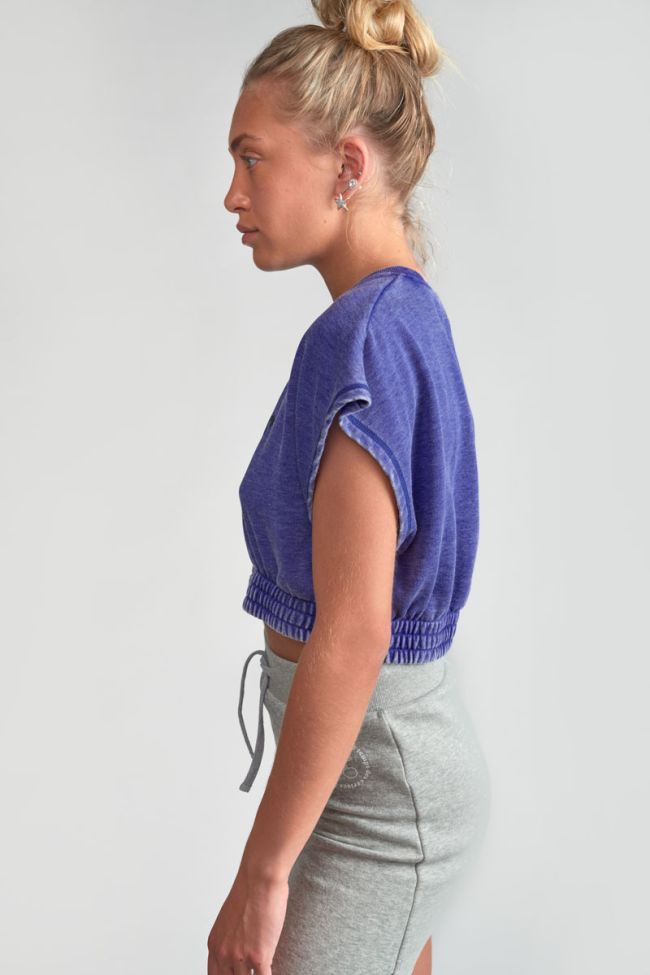Blue Naellegi cropped sweatshirt