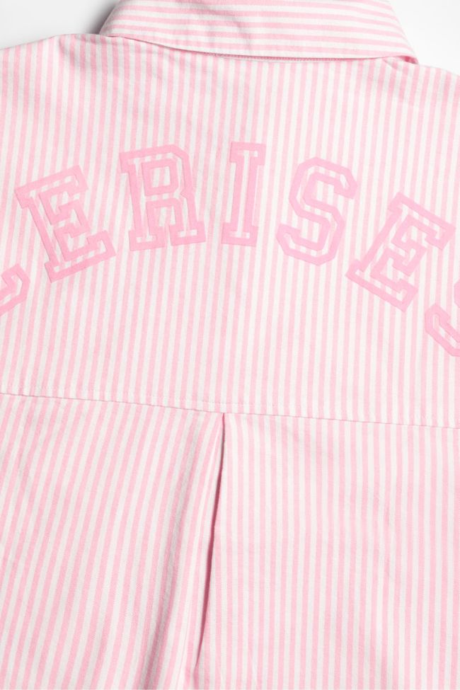 Pink striped Natygi oversized shirt