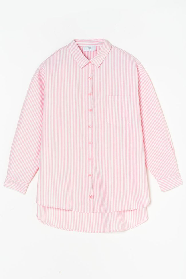 Pink striped Natygi oversized shirt