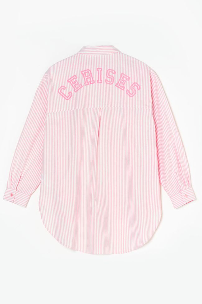 Pink striped Natygi oversized shirt