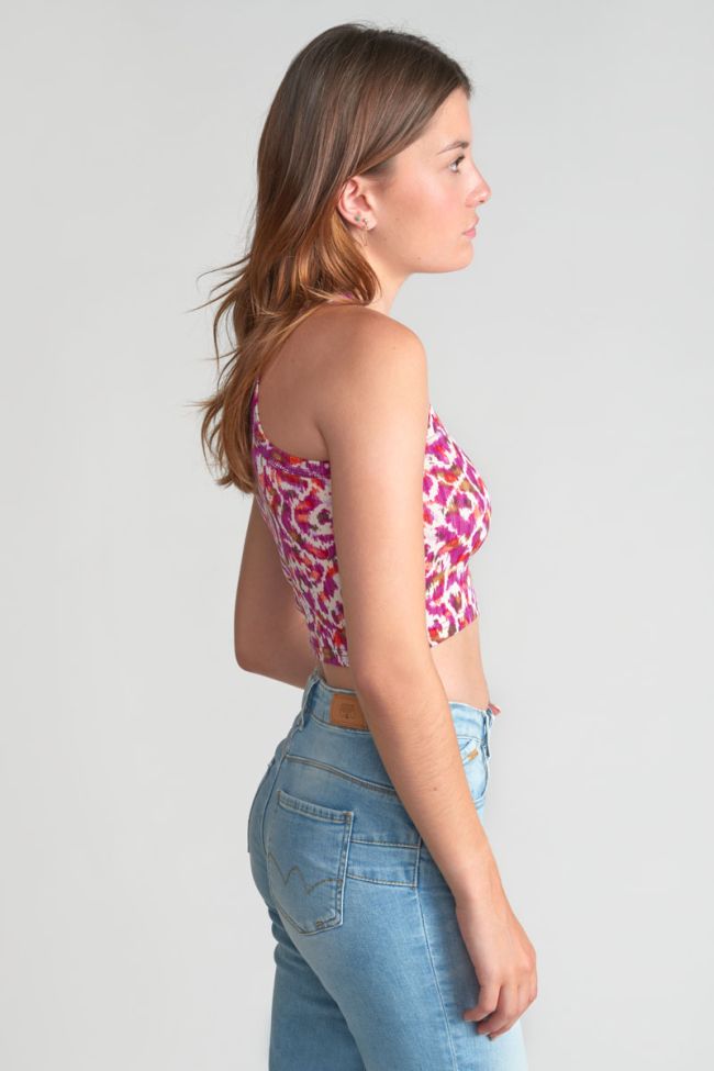 Ethnic print Norigi crop top