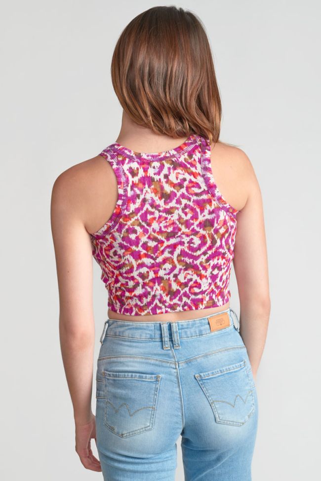 Ethnic print Norigi crop top
