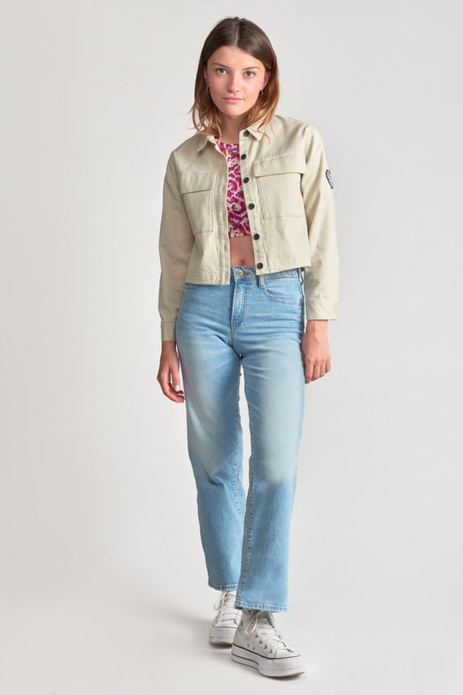 Ethnic print Norigi crop top