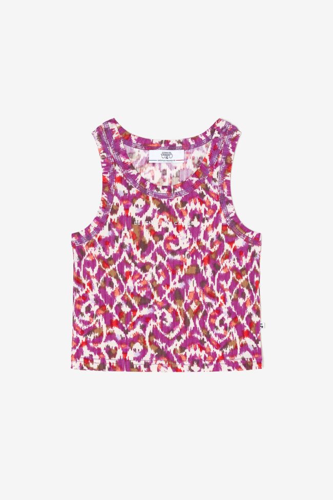 Ethnic print Norigi crop top