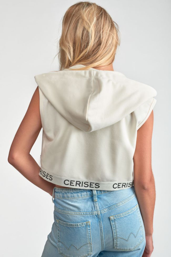 Cream Ounagi zip-up jacket