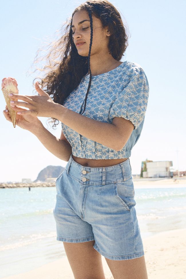 Light blue denim Pelham shorts