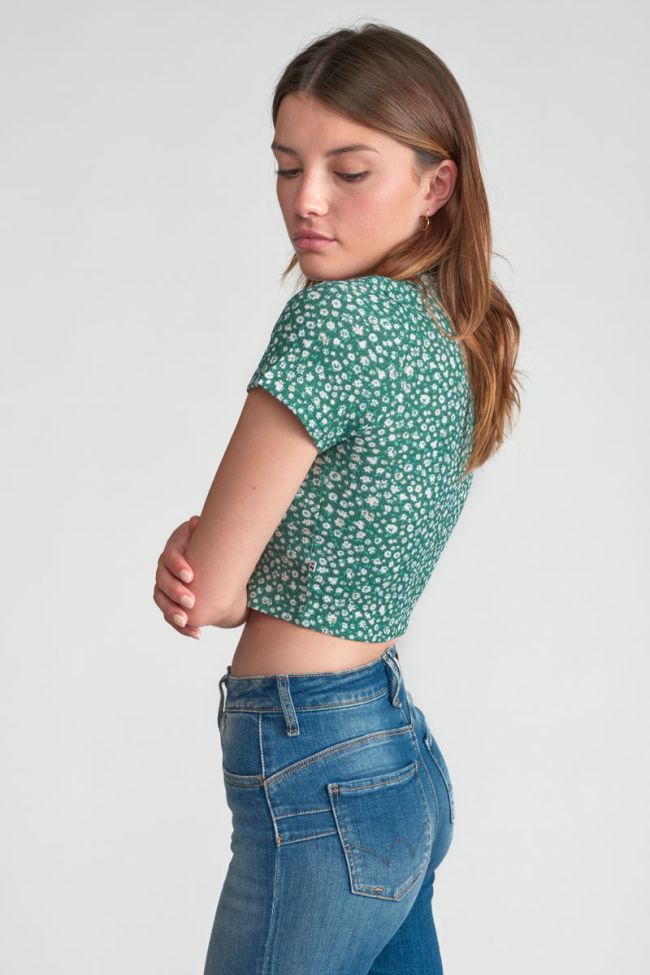 Green floral Siloegi top