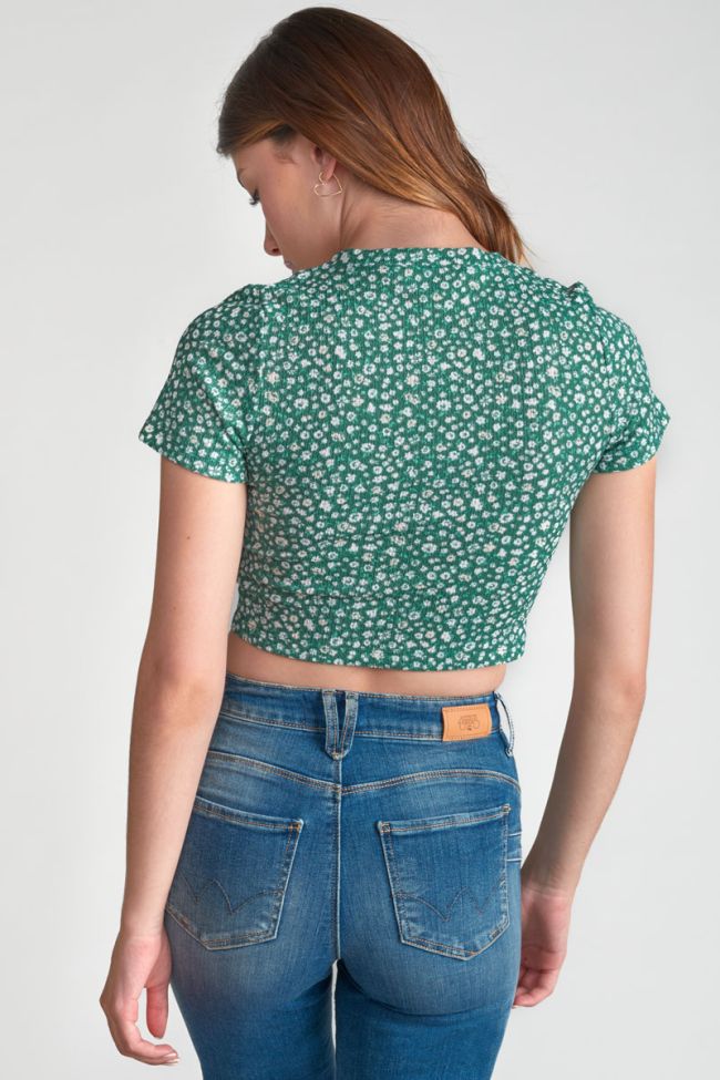 Green floral Siloegi top