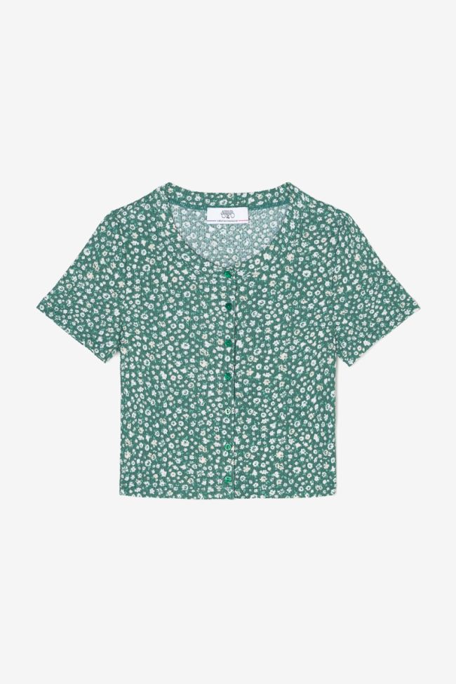 Green floral Siloegi top